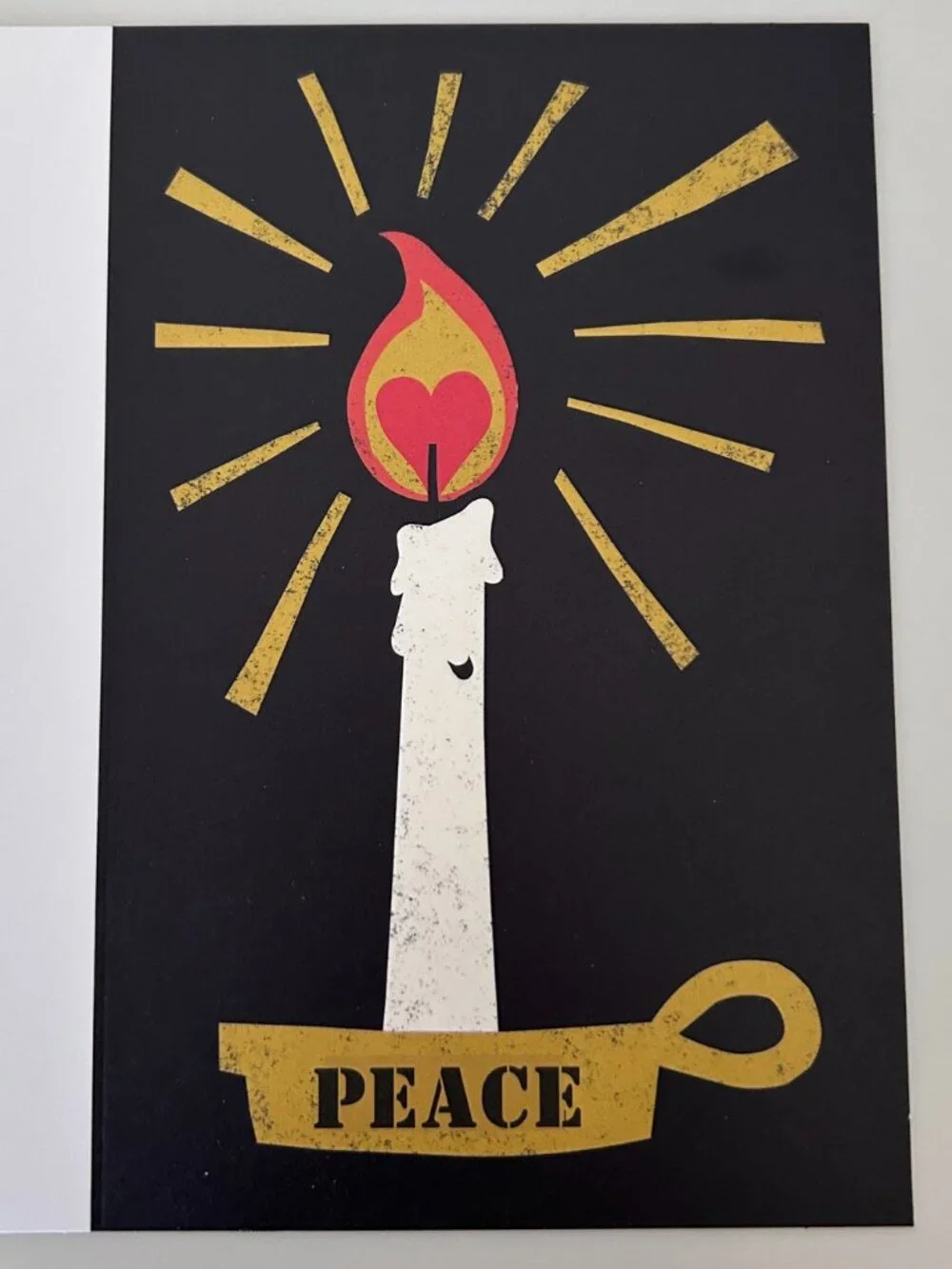 Set of 10 Peace Greeting Cards and 10 Matching White Envelopes